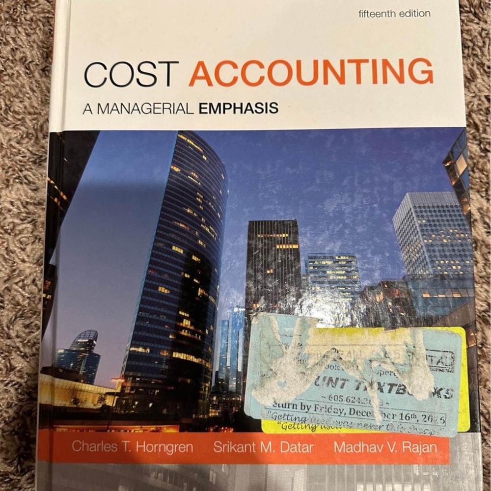 PEARSON | Cost Accounting Textbook